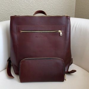 Portland Leather Co. backpack and wallet(matching)